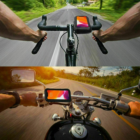 Waterproof Motorcycle Phone Holder Bag Case Motorbike Scooter Mobile MTB