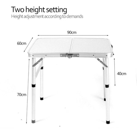 Camping Folding Table Aluminium Portable Picnic Outdoor Foldable Tables BBQ Desk