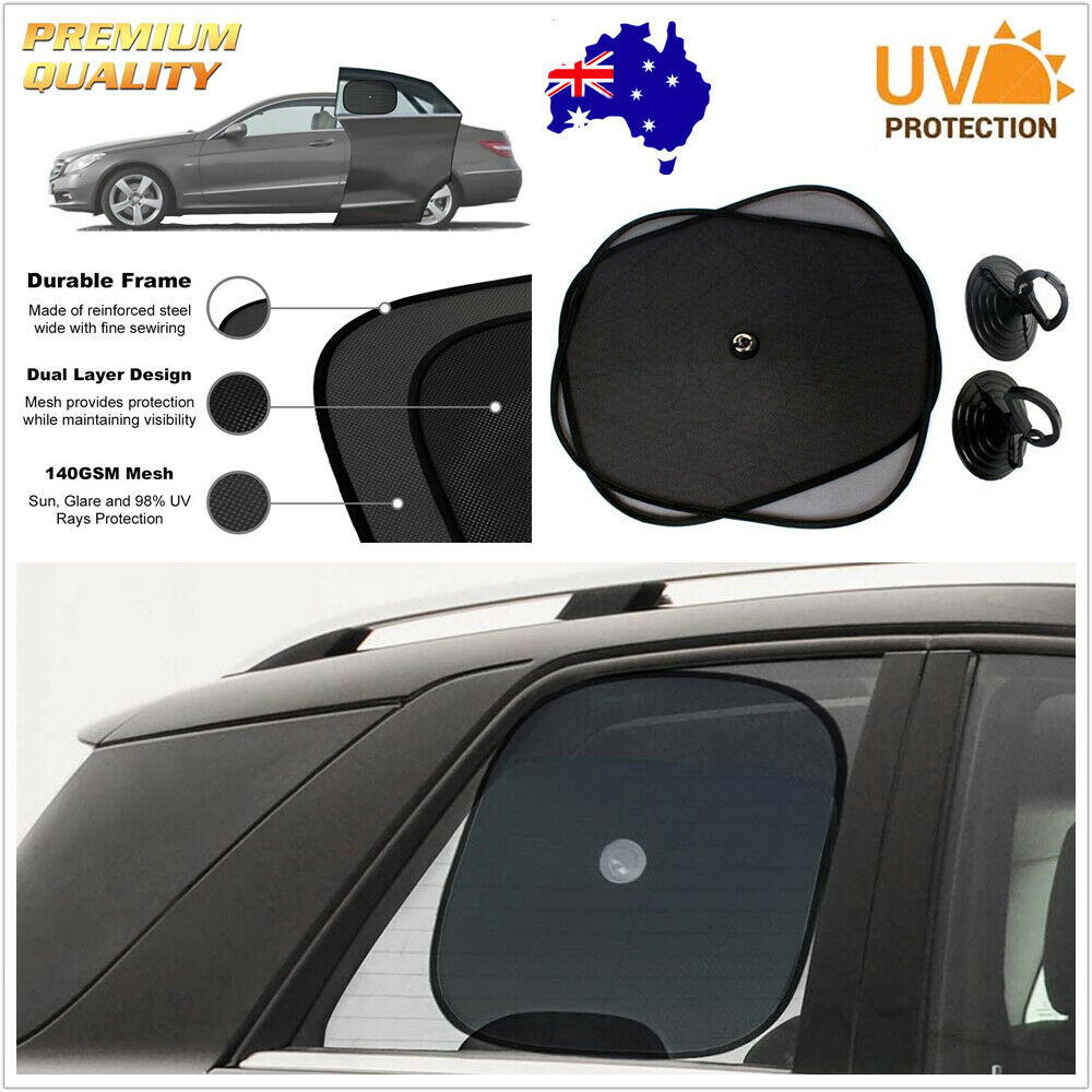2pcs Car Side Window Sun Shade Visor UV Protector Shield Cover For Baby Kids