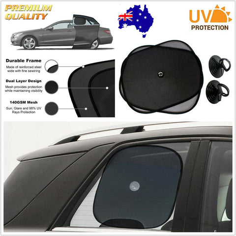 2pcs Car Side Window Sun Shade Visor UV Protector Shield Cover For Baby Kids