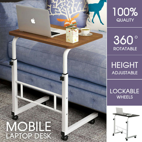High Quality Mobile Laptop Desk Stand Adjustable Bed Bedside Portable Office