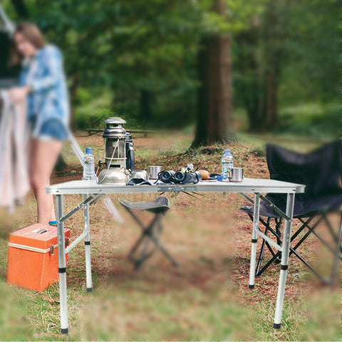 Camping Folding Table Aluminium Portable Picnic Outdoor Foldable Tables BBQ Desk