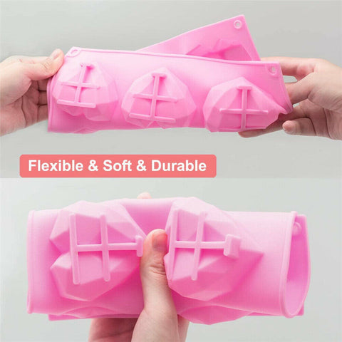 Heart Silicone Mould Cake Ice Tray Jelly Candy Cookie Chocolate Baking Cake Mold