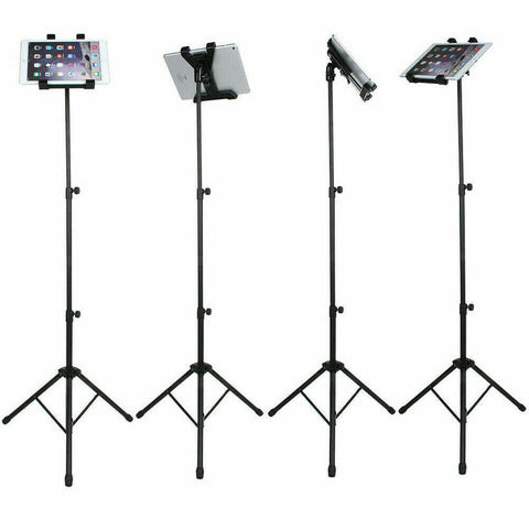 Floor iPad and Tablet Tripod Stand Carrying for iPad 7-12 inch Tablets