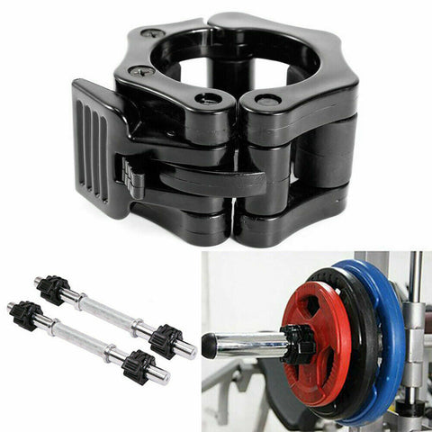 2PCS 25mm/50mm Barbell Locks Collars Olympic Barbells Muscle Clamp Bar Lockjaw