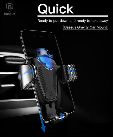 Universal Car Air Vent Mount Phone Gravity Holder For iPhone GPS Samsung S8 Plus