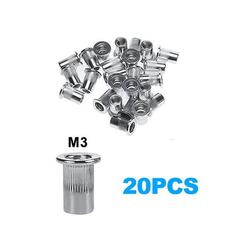 107x Riveter Nut Nutsert Tool Rivnut Gun Wrench Nuts Riveting Kit Mandrels M3-M8