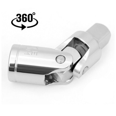 7Pcs Joint Impact Socket & Adapter Set,1/4" 3/8" 1/2" Impact Socket Universal