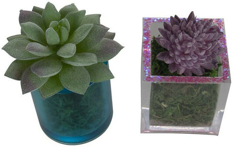 2PCS Silicone Mold Resin Craft Round & Square