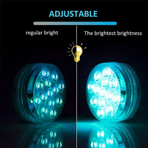 Underwater Lights Waterproof LED RGB Submersible Aquarium Pool Pond Lamp Remote