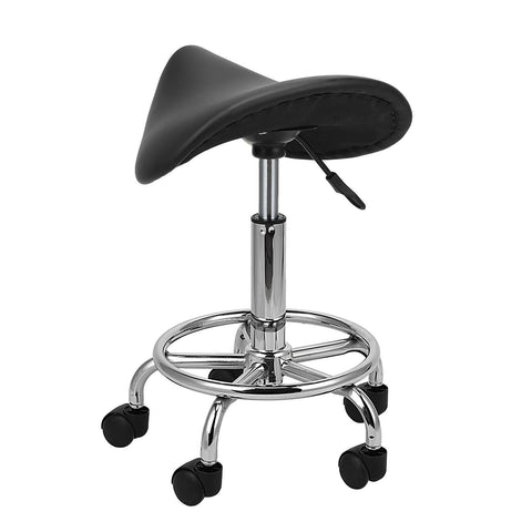 Saddle Salon Stool Rolling Chair Adjustable Swivel Massage Spa Seat Hydraulic