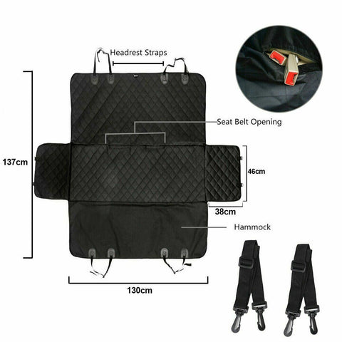 Premium Pet Back Car Seat Cover Nonslip Waterproof Dog Cat Hammock Protector Mat