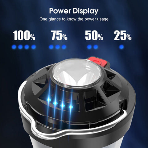 USB Rechargeable Lanterns Portable Hanging Lamp Camping Lights Mini Tent Light