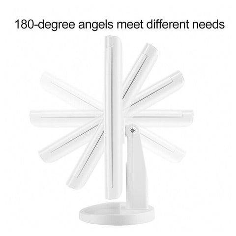 Makeup Mirror With Light Touch Screen Dimmable Lights up Vanity Cosmetic Trifold