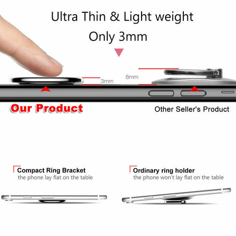 iRing Phone Ring Finger Holder Car Mount Hook iPhone Stand Mobile Grip GPS iPad