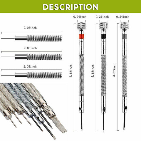 20 380 504 506pcs Watchmaker Watch Repair Tool Case Opener Remover Pin Bars