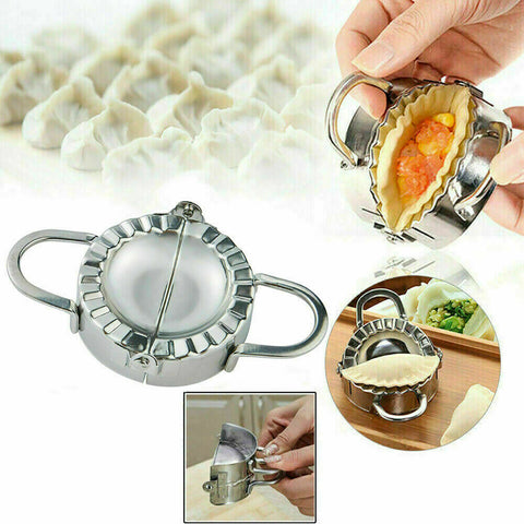 10PCS Dumpling Maker Stainless Steel Dough Press Pie Ravioli Making Mold Mould Tool