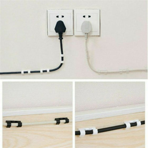 20PCS Self-adhesive Wire Organizer