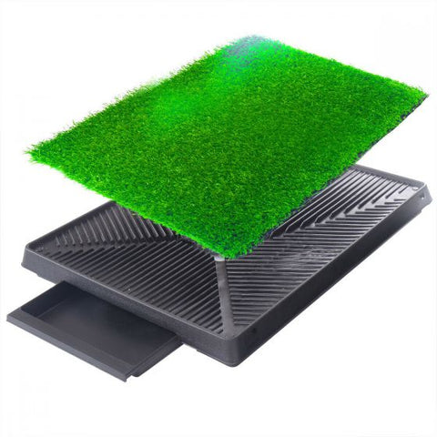 Dog Potty Tray  with Grass mat