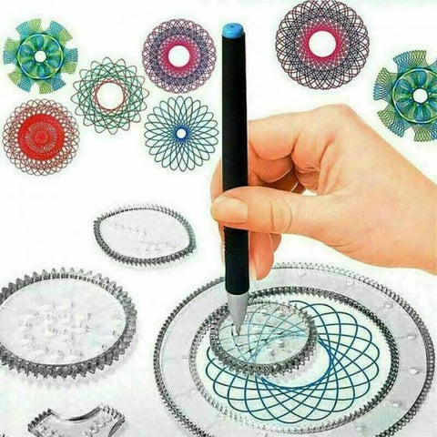 Spirograph Design Set Draw Drawing Kids Art Craft