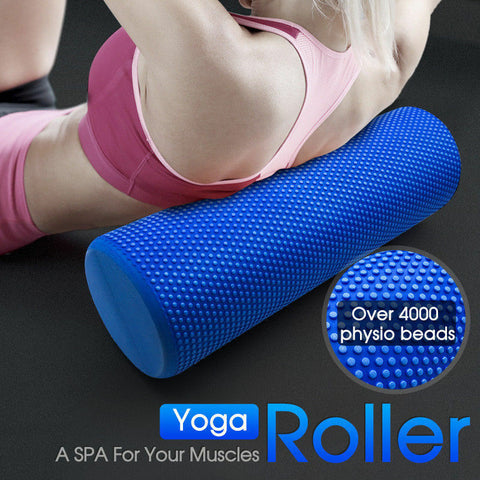 EVA PHYSIO FOAM ROLLER YOGA PILATES EXERCISE BACK HOME GYM MASSAGE 30/45/60/90CM