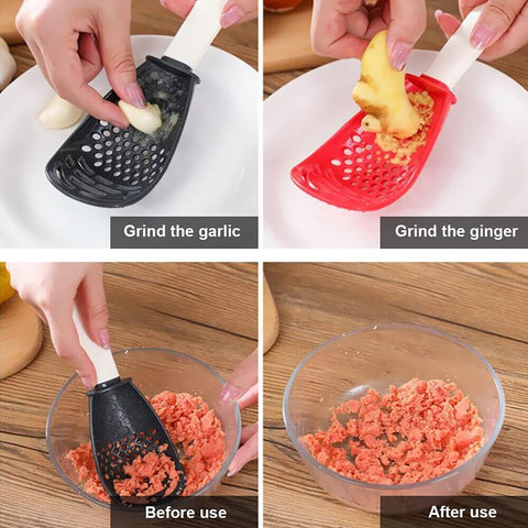 All Purpose Cooking Spoon Multi Function Potato Masher Scoop Grater Kitchen Tool