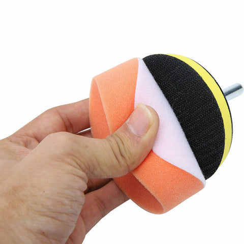 22pcs 3" Buffing Waxing Polishing Sponge Pads Kit Set For Car Polisher Drill