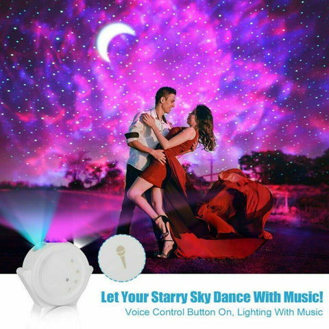3In1 LED Galaxy Starry Night Light Projector 3D Ocean Star Sky Party Lamp