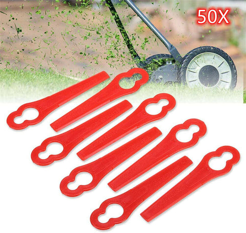 50/100 Pcs Blades for KULLER BOSCH OZITO Garden Yard Plastic For Grass Trimmer