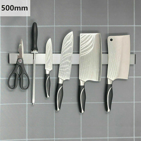 Magnetic Knife Rack Holder Stainless Steel Knives Tool Shelf Magnet 40/50cmMEL