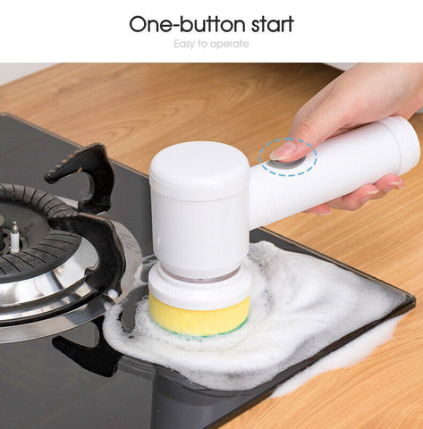 5 In 1 Handheld Bathtub Brush Kitchen Sink Cleaning Tool Tub Electric Brush AU
