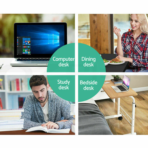High Quality Mobile Laptop Desk Stand Adjustable Bed Bedside Portable Office