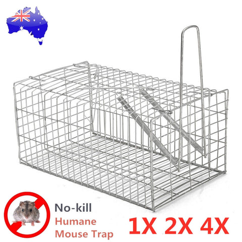 Humane Rat Mice Trap Cage Animal Pest Rodent Mouse Control Live Bait Catcher AU