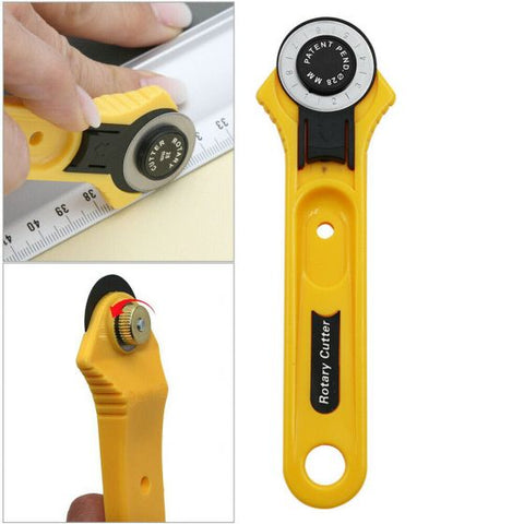 28mm Wheel Rotary Cutter Quilting Sewing Roller Fabric Round Cutting Craft Tools