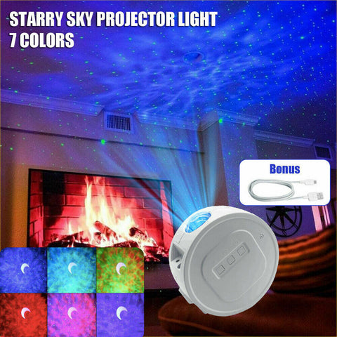 LED Star Night Light Projector Galaxy Starry Ocean Star Sky Party Lamp