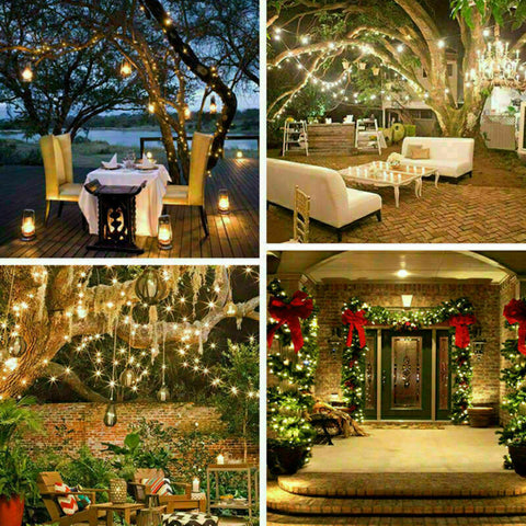 50 LED Battery Powered String Fairy Lights Copper Wire Waterproof Decor