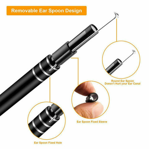 USB 3 in 1 5.5mm Camera HD Digital Visual Ear Spoon Ear Cleaning Endoscope