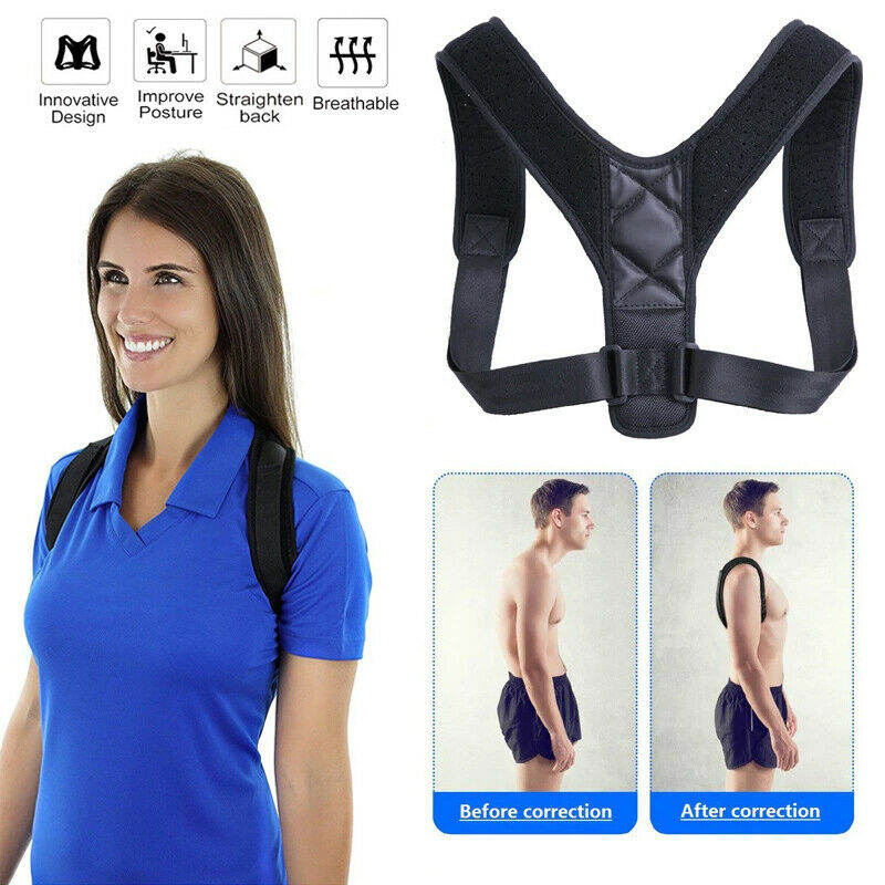 Posture Corrector Adjustable Back Shoulder Brace Support Band for Men and Women