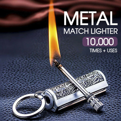 Fire Starter Lighter Waterproof Flint Match Metal Keychain Camping Survival BDA
