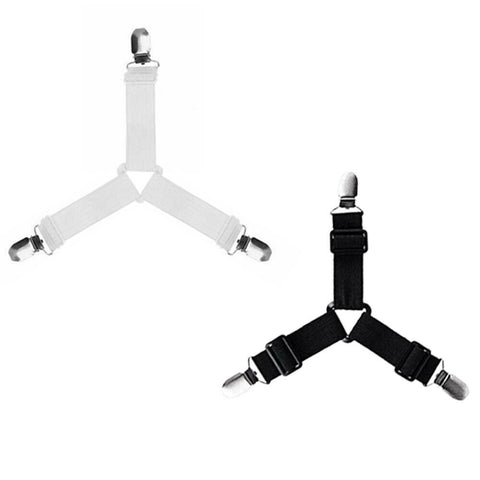 4/8x Clips Triangle Bed Sheet Mattress Holder Fastener Grippers Suspender Straps