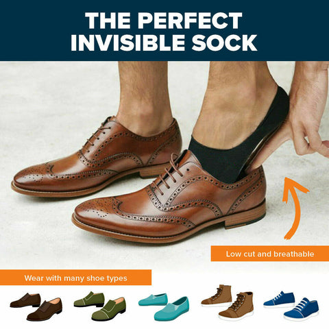 3/6/12 Pairs No Show Socks Men Black Grey White With Silicone Heel Grip