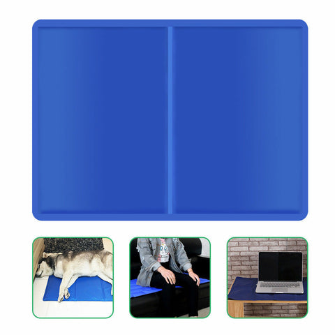 Pet Cool Gel Mat Dog Cat Bed Non-Toxic Cooling Dog Summer Pad 7 Sizes