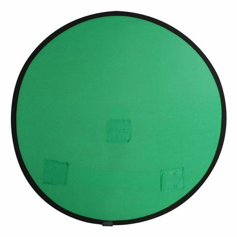 110-142CM Pop-up Green Screen Round Background Cloths+LED Light Room Photography