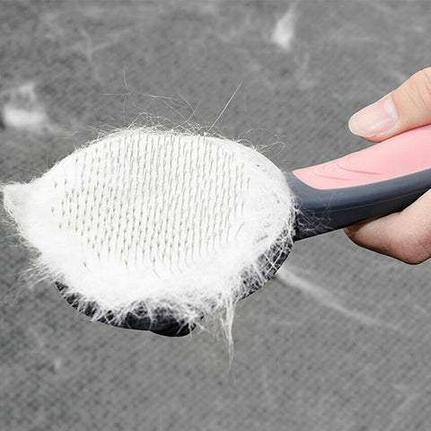 1x Pet Grooming Brush Self Cleaning Automatically Dog Cat Slicker Brush Remove