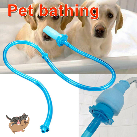 Pet Shower Connector Wash Hose Attachment Sprinkler Handheld Rinser Dogs Bathing