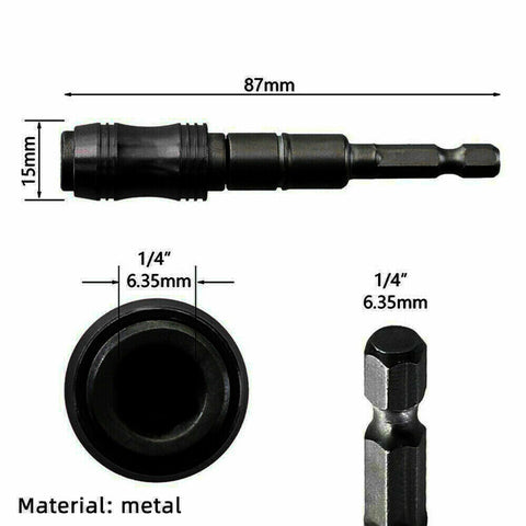 Magnetic Pivot Drill Bit Holder Steel Impact Pivoting Swivel Screw Drill Bits