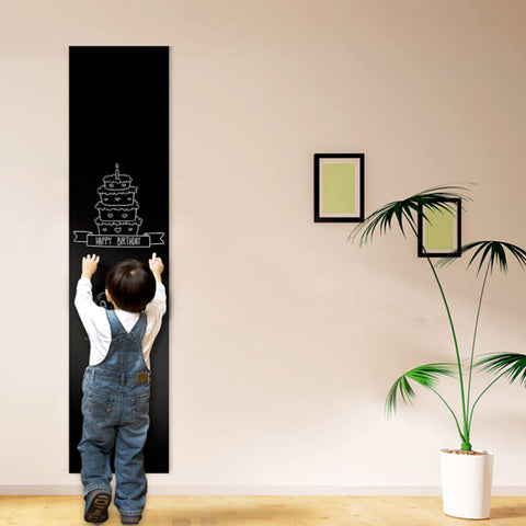 Blackboard Removable Vinyl Wall Sticker Chalkboard Decal Chalk Board Paper Lable With 1 Free Chalk Holder