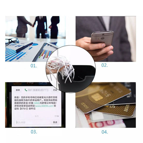 Electric Home Office Shredder Cutter 6 Sheets A4 Strip Cut Document Shredder