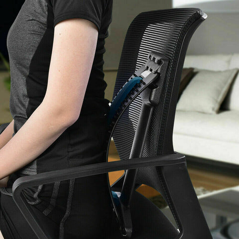 Back Massager Stretcher Fitness Lumbar Waist Spine Pain Relief Support
