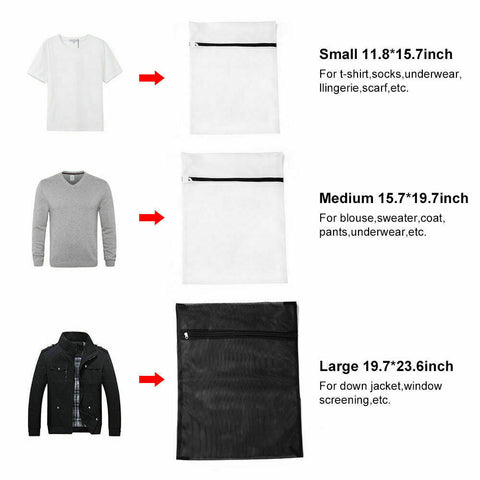 4PCS NEW Mesh Washing Bag Pack Laundry Bags Lingerie Delicate clothes Wash Bags